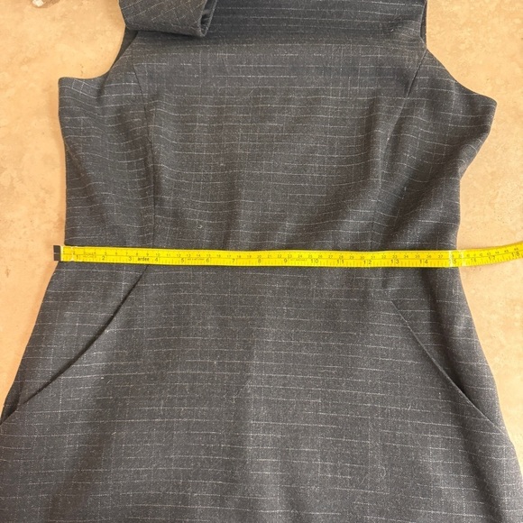 Theory Black Window Pane Sleeveless Virgin Wool Sheath Womens Size 8 - Picture 10 of 16